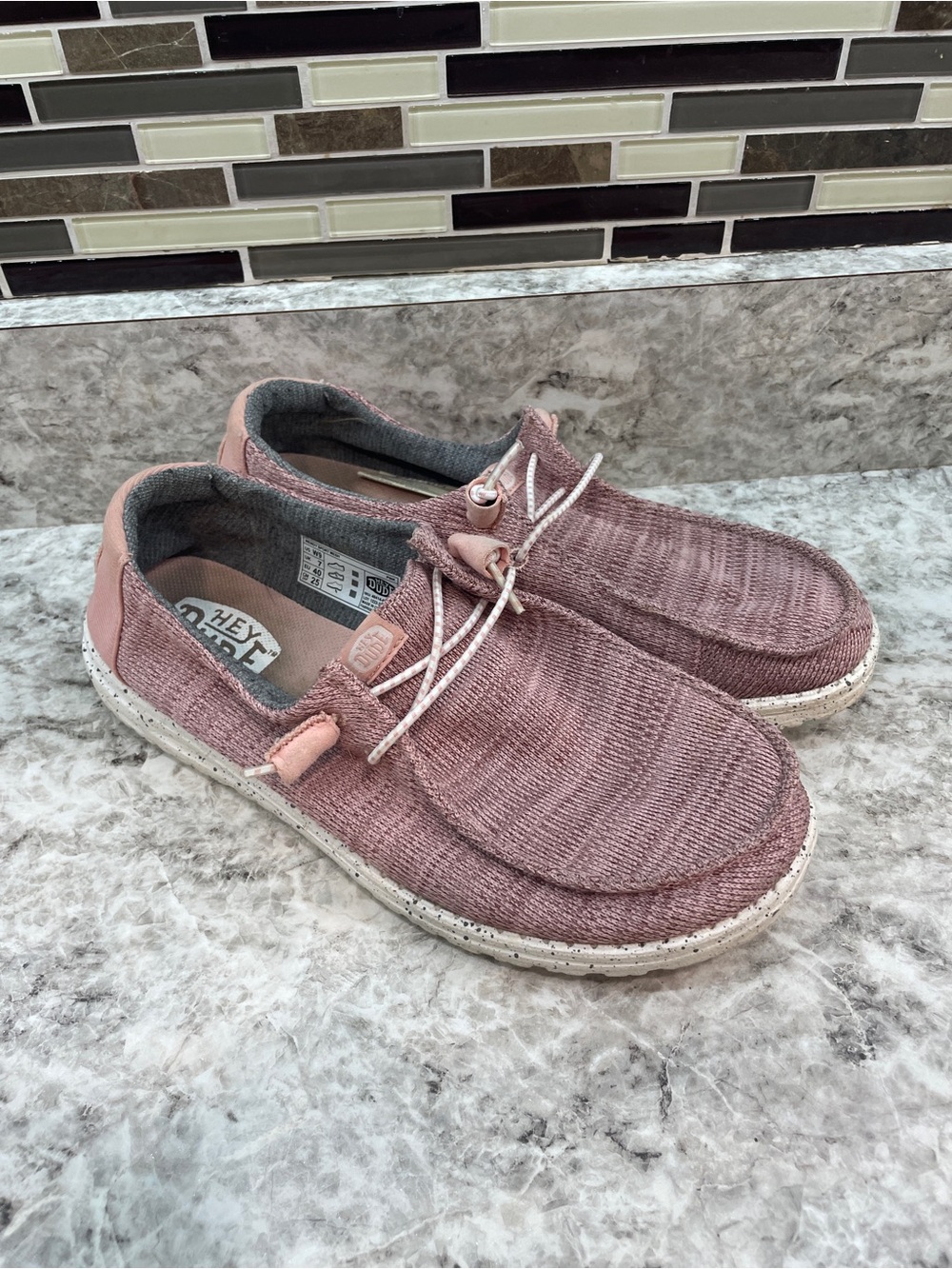 Hey Dude Wendy Sport Mesh Pink Slip-on Shoes Sz 9